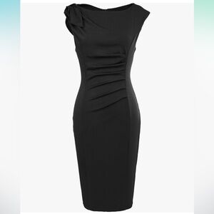 GRACE KARIN Women's Bodycon Sleeveless Cocktail Party Dress Size M Black NWT